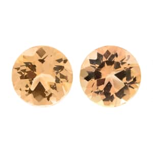 AAAA Imperial Topaz Set of 2 (Rnd 5 mm) 1.00 ctw