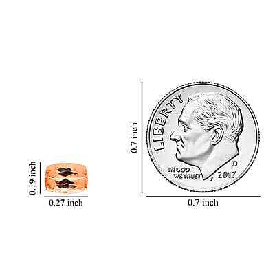 AAAA Imperial Topaz (Cush 7x5 mm) 1.00 ctw