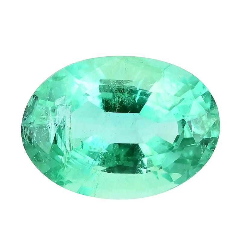 AAA Kagem Zambian Emerald (Ovl 7.5x5.5 mm) 1.00 ctw