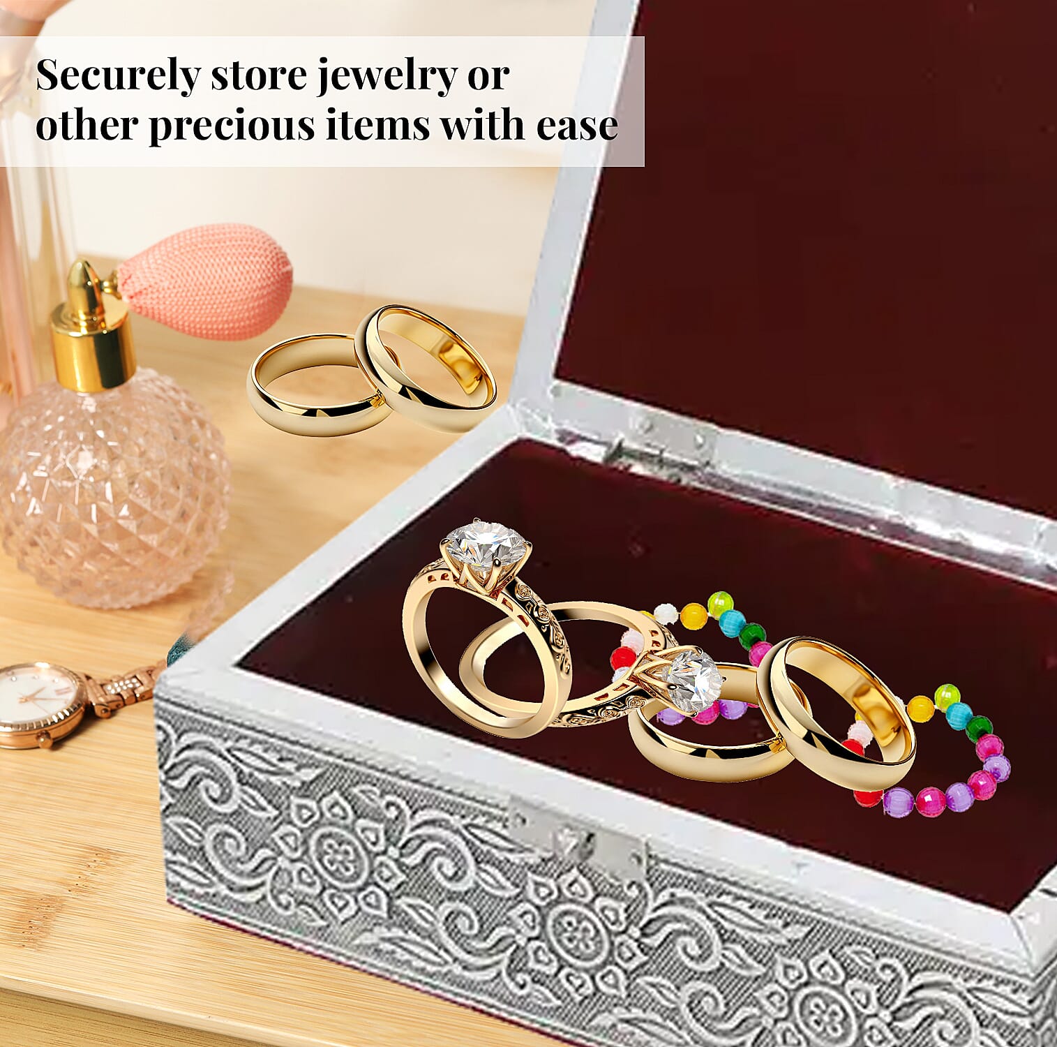 "Set of 4 Owl Nested Oxidized Nested Box  SIZE: 9.5(L)x6.75(W)x3.5(H) Inches 8(L)x5.25(W)x2.5(H) Inches 6.5(L)x4(W)x2(H) Inches 5(L)x2.5(W)x1.25(H) inch COLOR: Sliver"