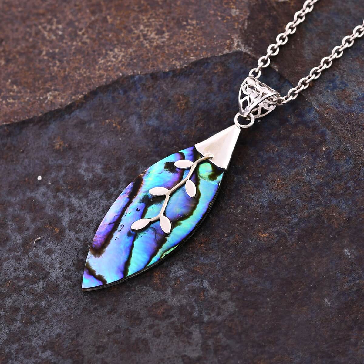 Abalone Shell Pendant in Sterling Silver image number 1