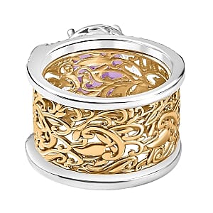 Mashamba Amethyst 5.57 ctw Ring in Goldtone (Size 10)