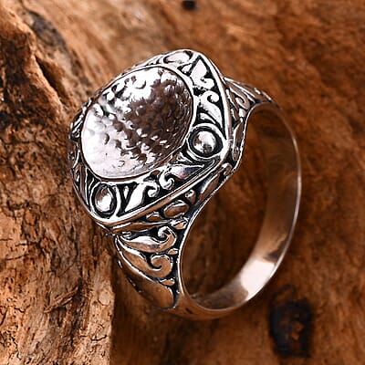Bali Legacy Floral Ring in Sterling Silver (Size 10.0) 8 Grams