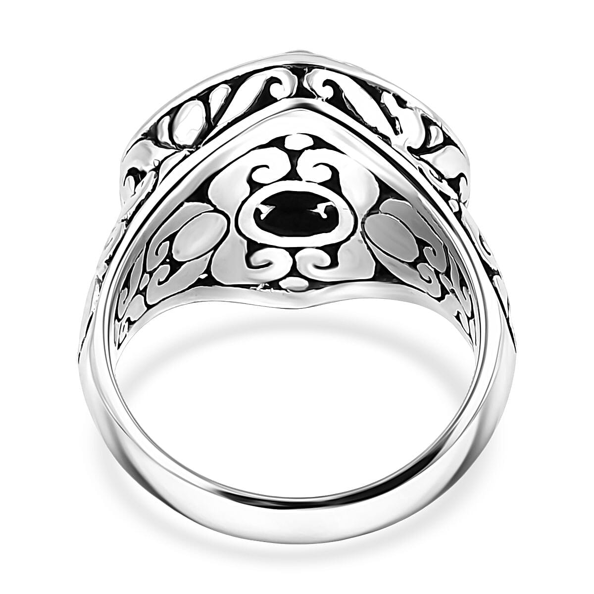 Bali Legacy Floral Ring in Sterling Silver (Size 10.0) 8 Grams