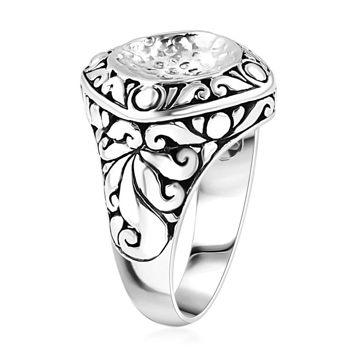 Bali Legacy Floral Ring in Sterling Silver (Size 6.0) 8 Grams image number 3