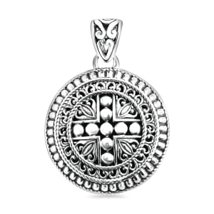 Bali Legacy Floral Pendant without Chain in Sterling Silver 9.20 Grams