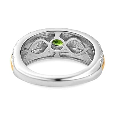 Chrome Diopside 0.32 ctw Ring in Sterling Silver (Size 8.0)