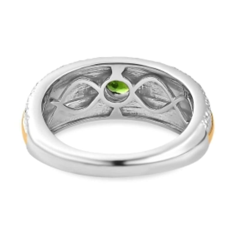 Chrome Diopside 0.32 ctw Ring in Sterling Silver (Size 8.0)