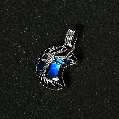 D'Joy Artisan Crafted Malagasy Labradorite Tree of Life Pendant without Chain in Sterling Silver 20.80 ctw