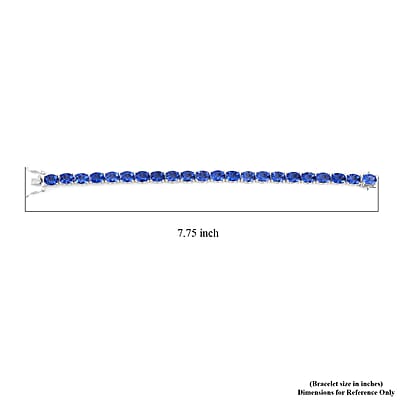 Color Change Fluorite (IR) Tennis Bracelet in Rhodium Over Sterling Silver (7.25 In) 33.50 ctw