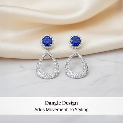 Chairman Vault Collection Certified & Appraised Rhapsody 950 Platinum AAAA Tanzanite and E-F VS Diamond Earrings 24.30 Grams 18.65 ctw