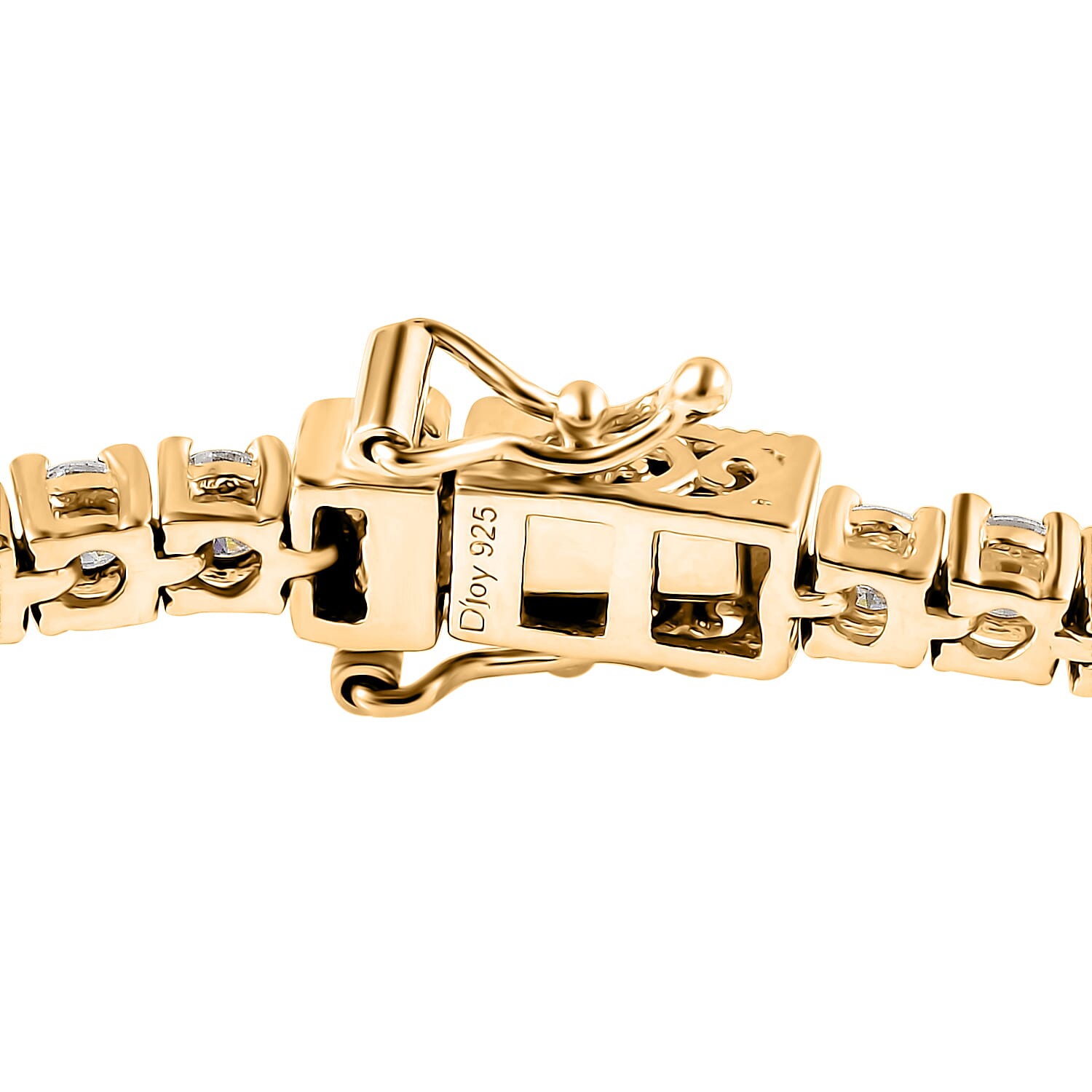 Moissanite Tennis Bracelet in Vermeil YG Over Sterling Silver (7.25 In) 5.40 ctw