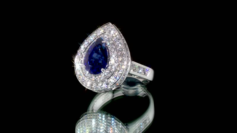 Chairman Vault Collection Certified & Appraised Rhapsody 950 Platinum AAAA Tanzanite, Diamond (E-F, VS) (1.99 cts) Ring (Size 7.0) (16.90 g) 18.80 ctw