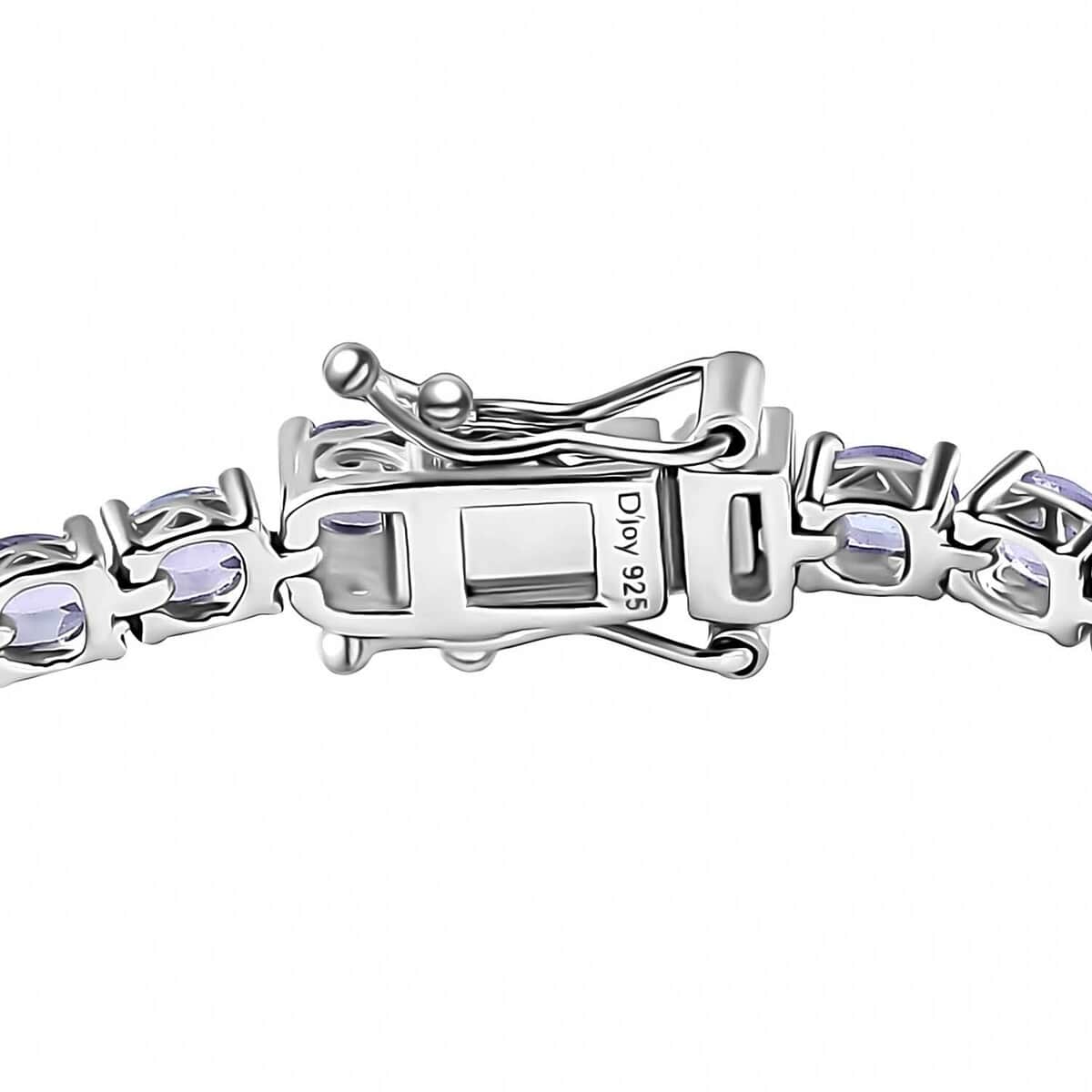 Tanzanite 5.75 ctw Tennis Bracelet in Platinum Over Sterling Silver (6.50 In) image number 3