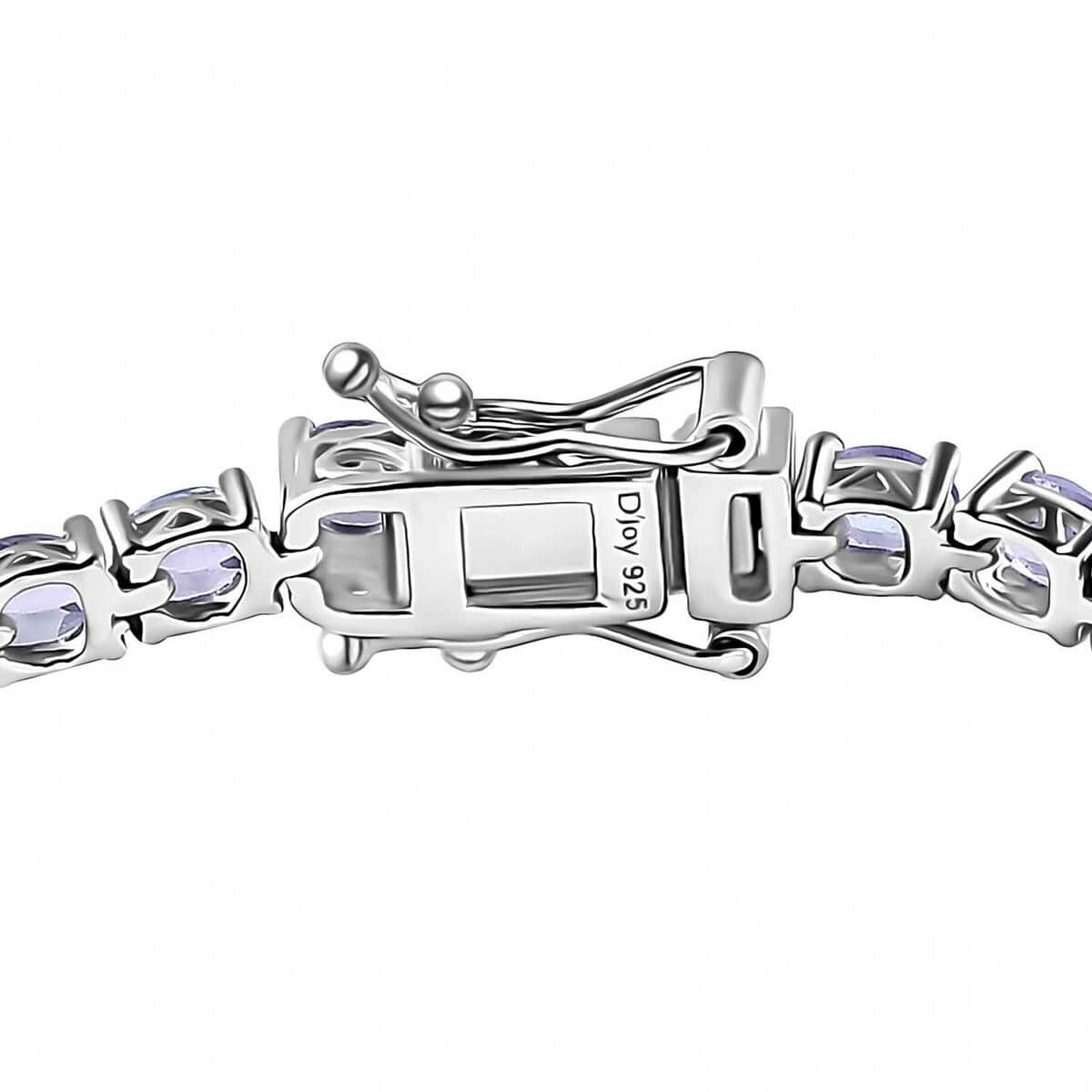 Tanzanite 7.10 ctw Tennis Bracelet in Platinum Over Sterling Silver (8.00 In) image number 3