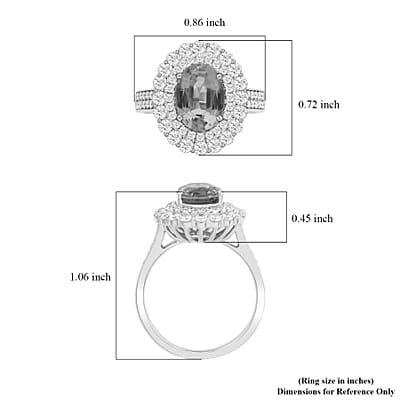 Chairman Vault Collection Certified & Appraised Rhapsody 950 Platinum AAAA Ethiopian Emerald and E-F VS Diamond Ring (Size 7.0) 10.35 Grams 3.75 ctw
