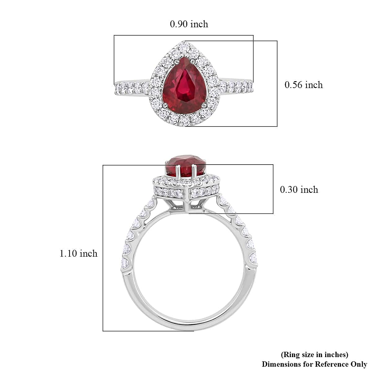 Chairman Vault Collection Certified & Appraised Rhapsody 950 Platinum AAAA Montepuez Ruby and E-F VS Diamond Ring (Size 7.0) 6.30 Grams 3.40 ctw