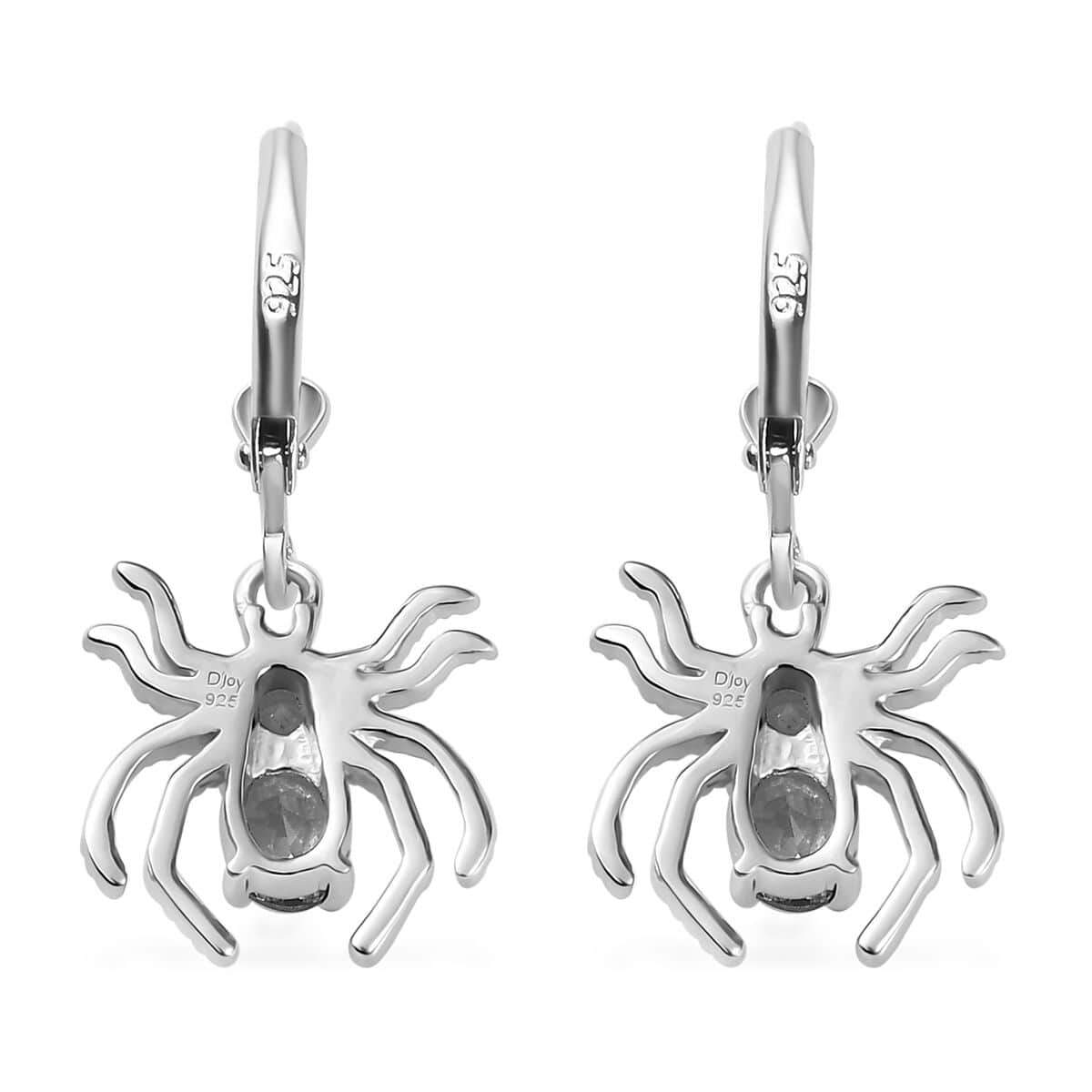 Tanzanite Spider Earrings in Platinum Over Sterling Silver 0.80 ctw image number 4