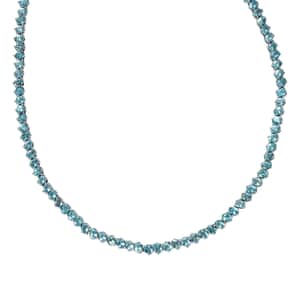 Betroka Blue Apatite Sea Waves Necklace 18 Inches in Platinum Over Sterling Silver 23.00 ctw