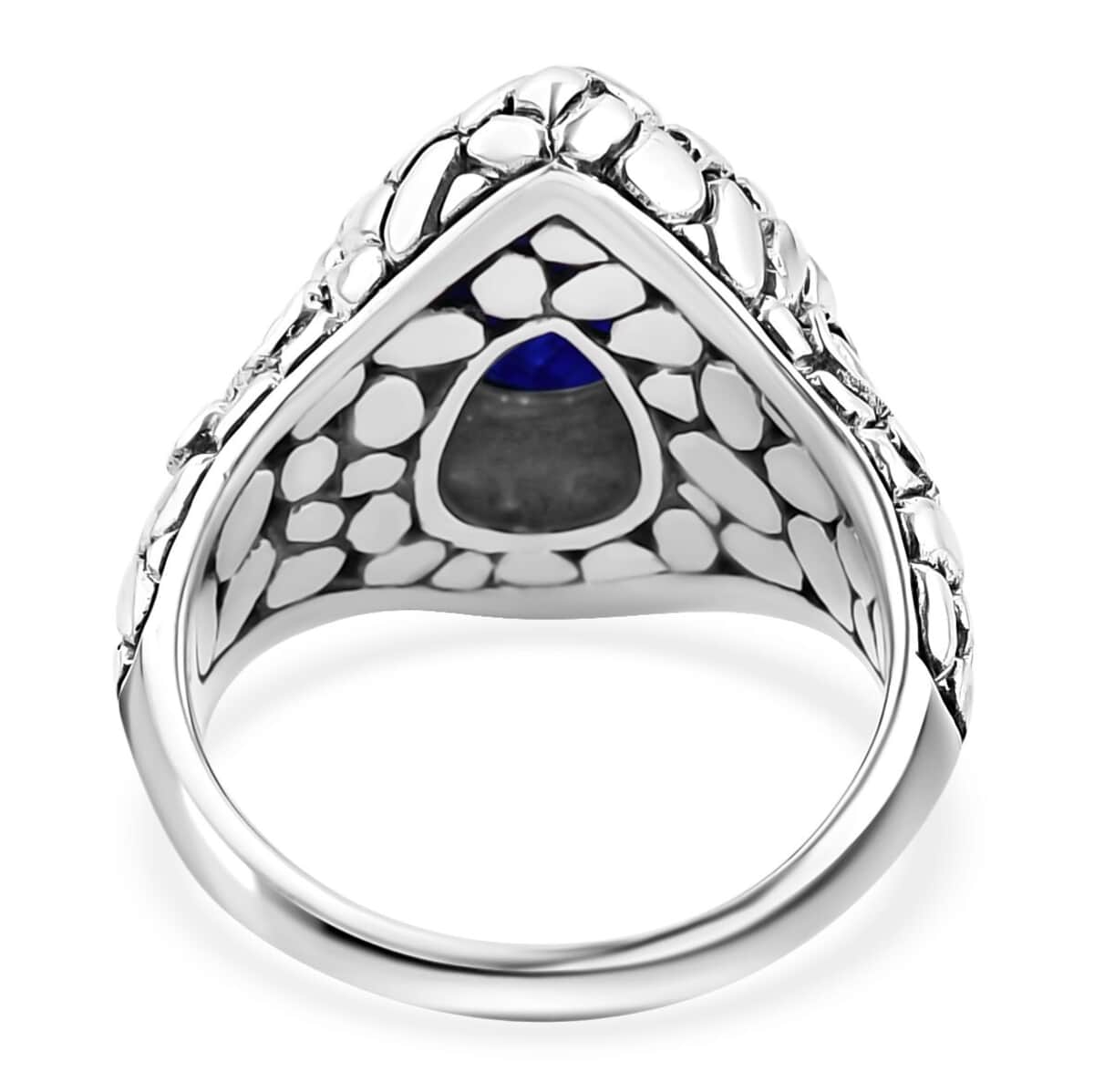 Bali Legacy Masoala Sapphire (D) 3.90 ctw Butterfly Ring in Sterling Silver (Size 7.0) image number 4