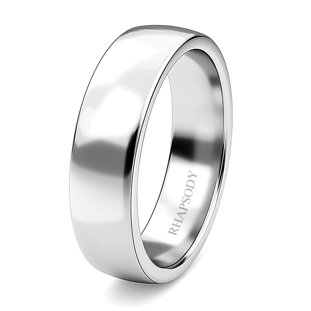 950 Platinum Men's Band Ring (Size 9.0) 9 Grams image number 3