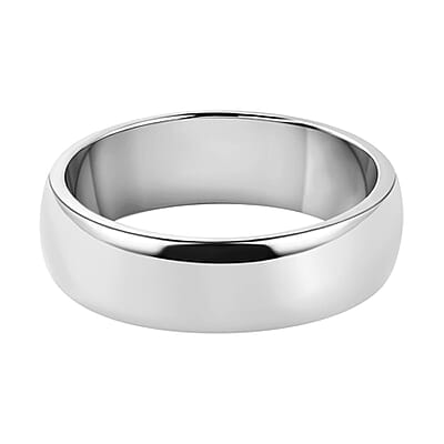 950 Platinum Men's Band Ring (Size 11.0) 9 Grams