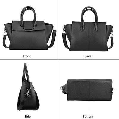 Black Genuine Leather Shoulder Bag