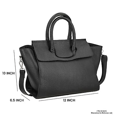 Black Genuine Leather Shoulder Bag