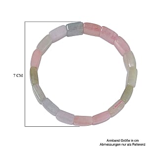 Multi beryl Beaded Stretch 200.00 ctw Bracelet