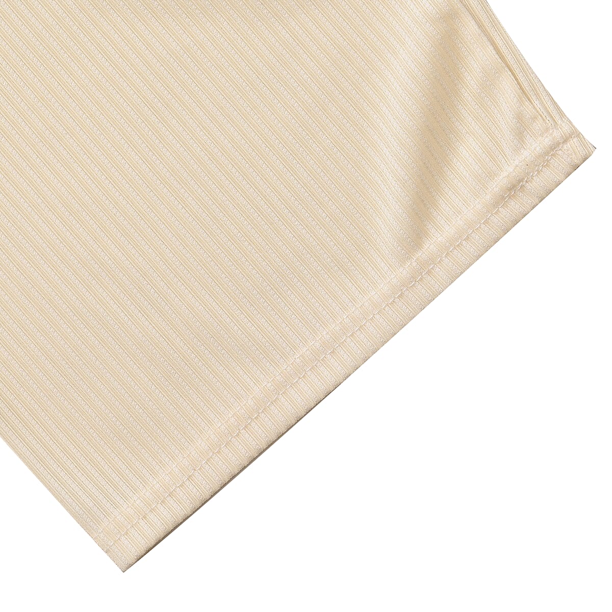 Set of 2 Beige and Geometric Rib Knit Stretch Lounge Pants - One Size Fits Most image number 3