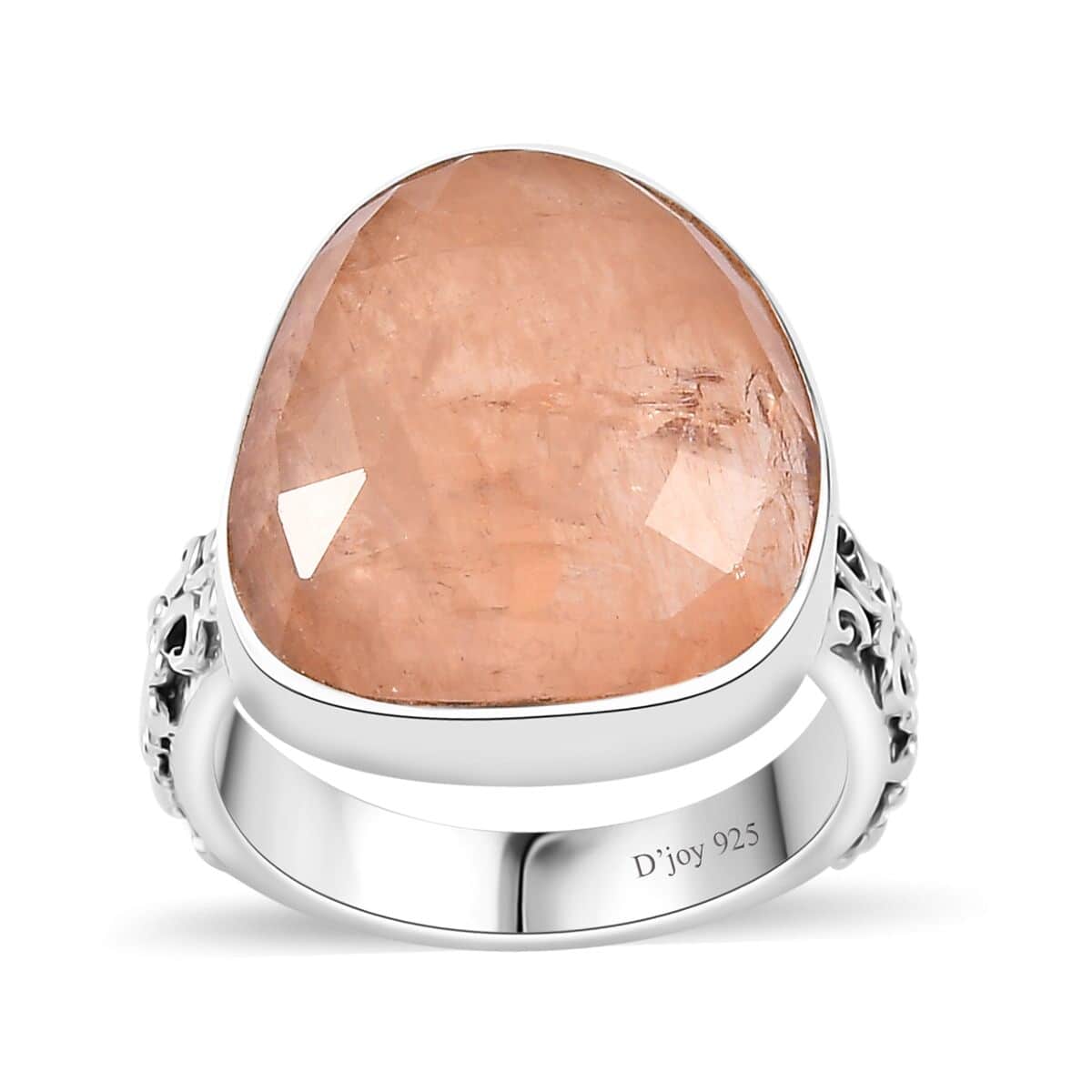 Artisan Crafted Marropino Morganite Ring in Sterling Silver (Size 10.0) 11.10 ctw image number 0