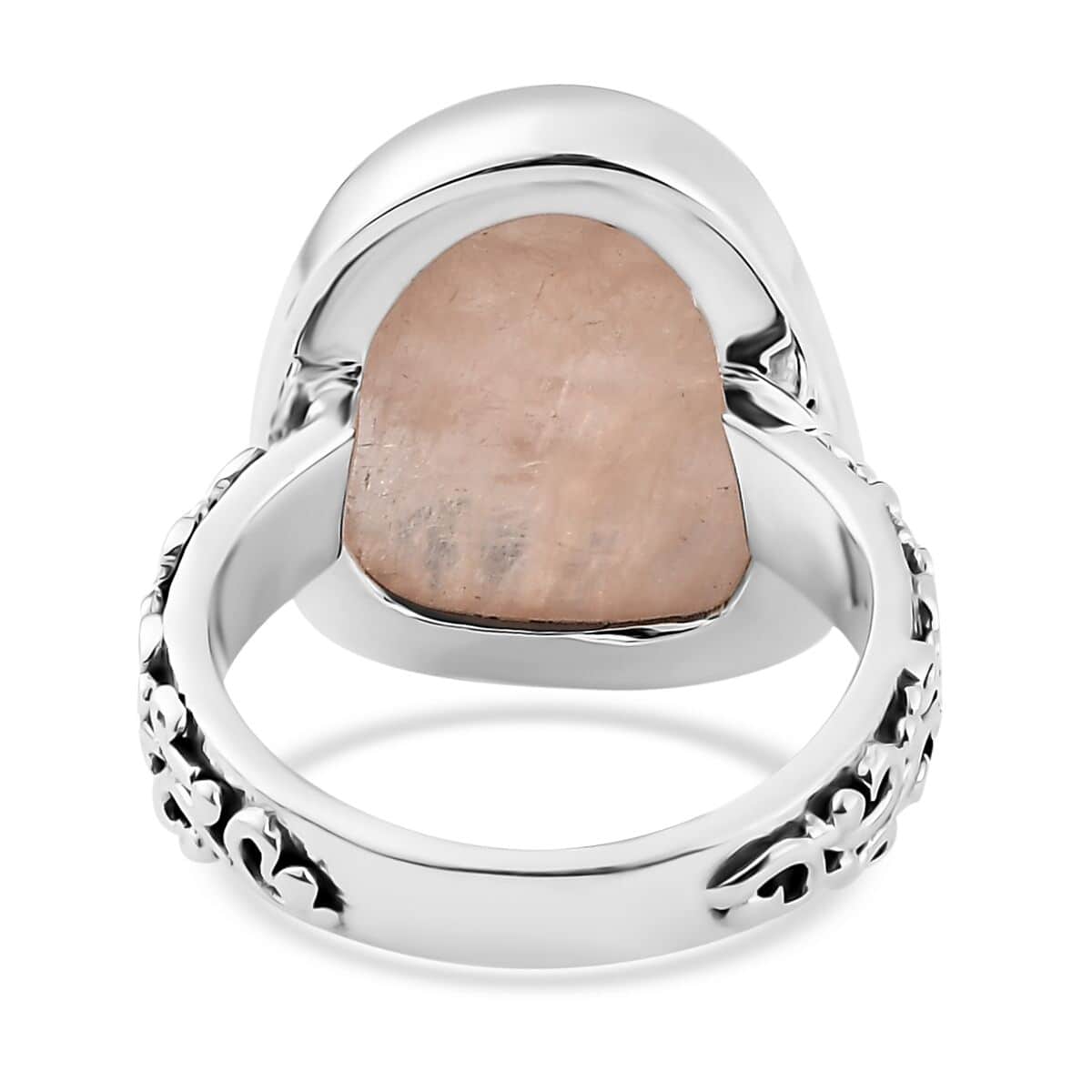 Artisan Crafted Marropino Morganite Ring in Sterling Silver (Size 10.0) 11.10 ctw image number 4