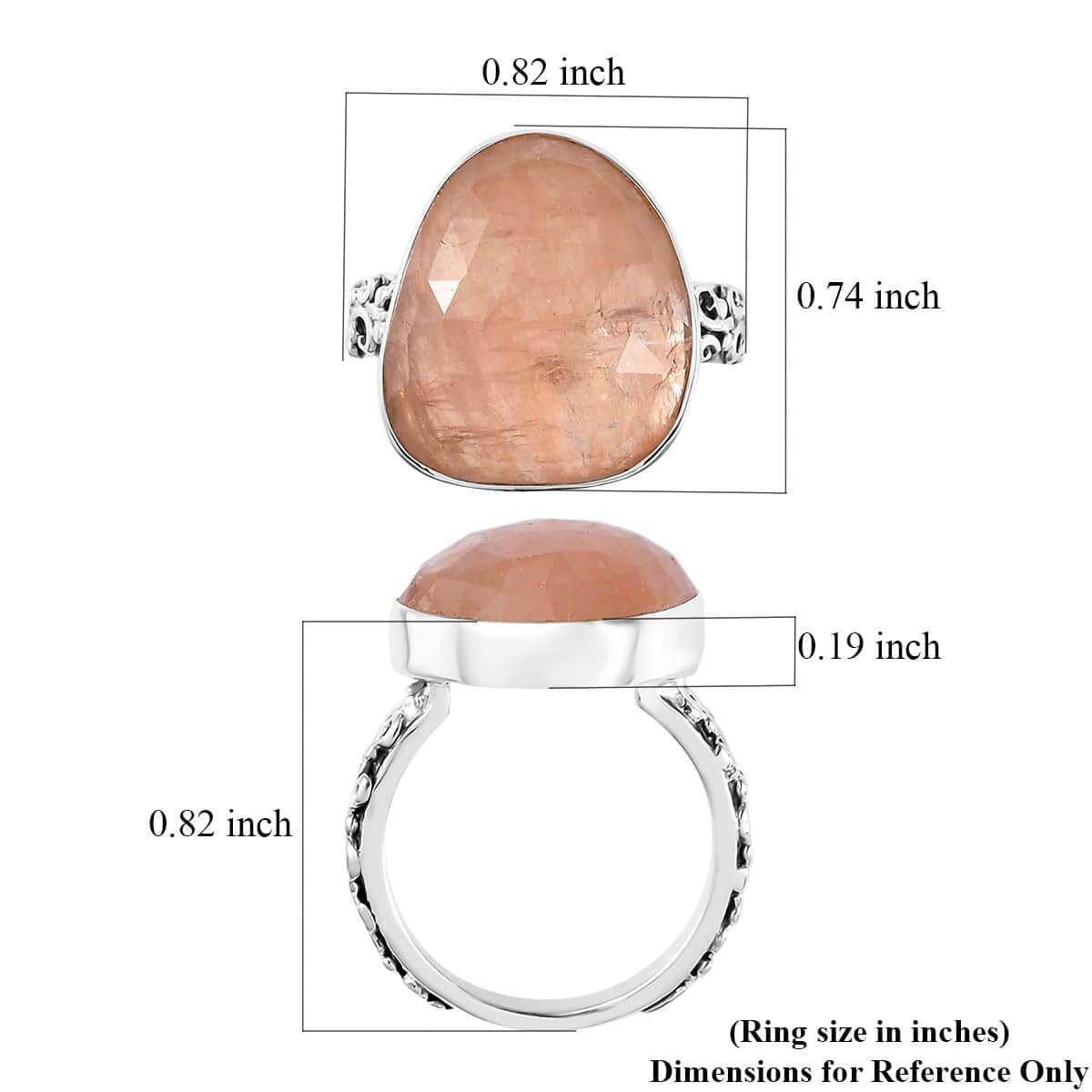 Artisan Crafted Marropino Morganite Ring in Sterling Silver (Size 10.0) 11.10 ctw image number 5