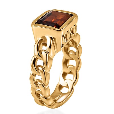 Karis Santa Ana Madeira Citrine Solitaire Ring in 18K YG Plated (Size 10.0) 2.00 ctw