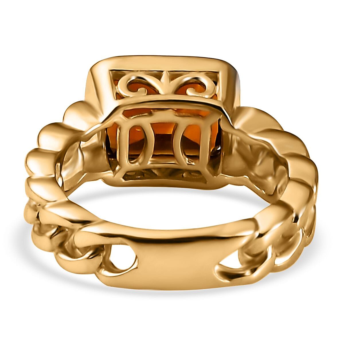 Karis Santa Ana Madeira Citrine Solitaire Ring in 18K YG Plated (Size 10.0) 2.00 ctw