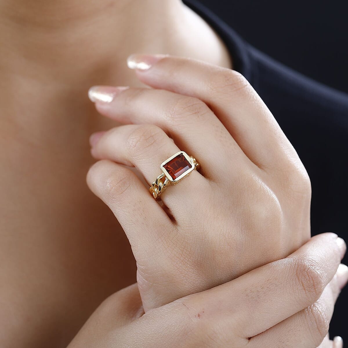 Karis Santa Ana Madeira Citrine Solitaire Ring in 18K YG Plated (Size 5.0) 2.00 ctw image number 2