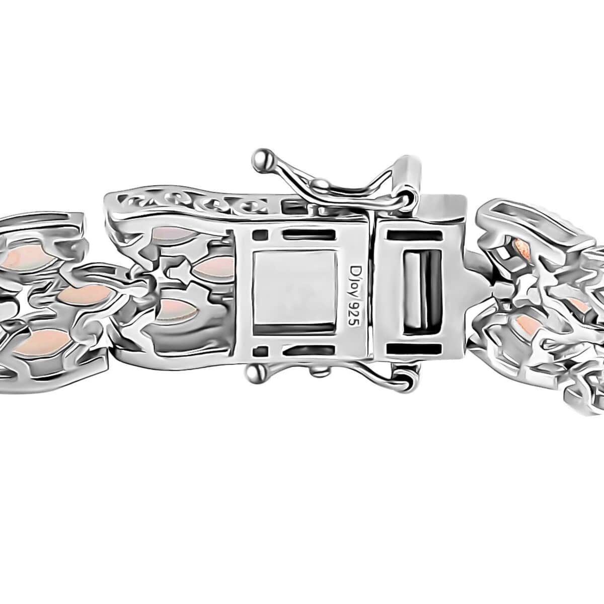 TLV Premium Ethiopian Welo Opal Bracelet in Platinum Over Sterling Silver (8.00 In) 12.50 ctw image number 4