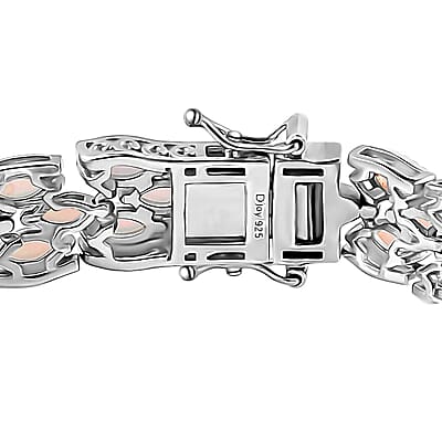 Premium Ethiopian Welo Opal Bracelet in Platinum Over Sterling Silver (6.50 In) 10.00 ctw