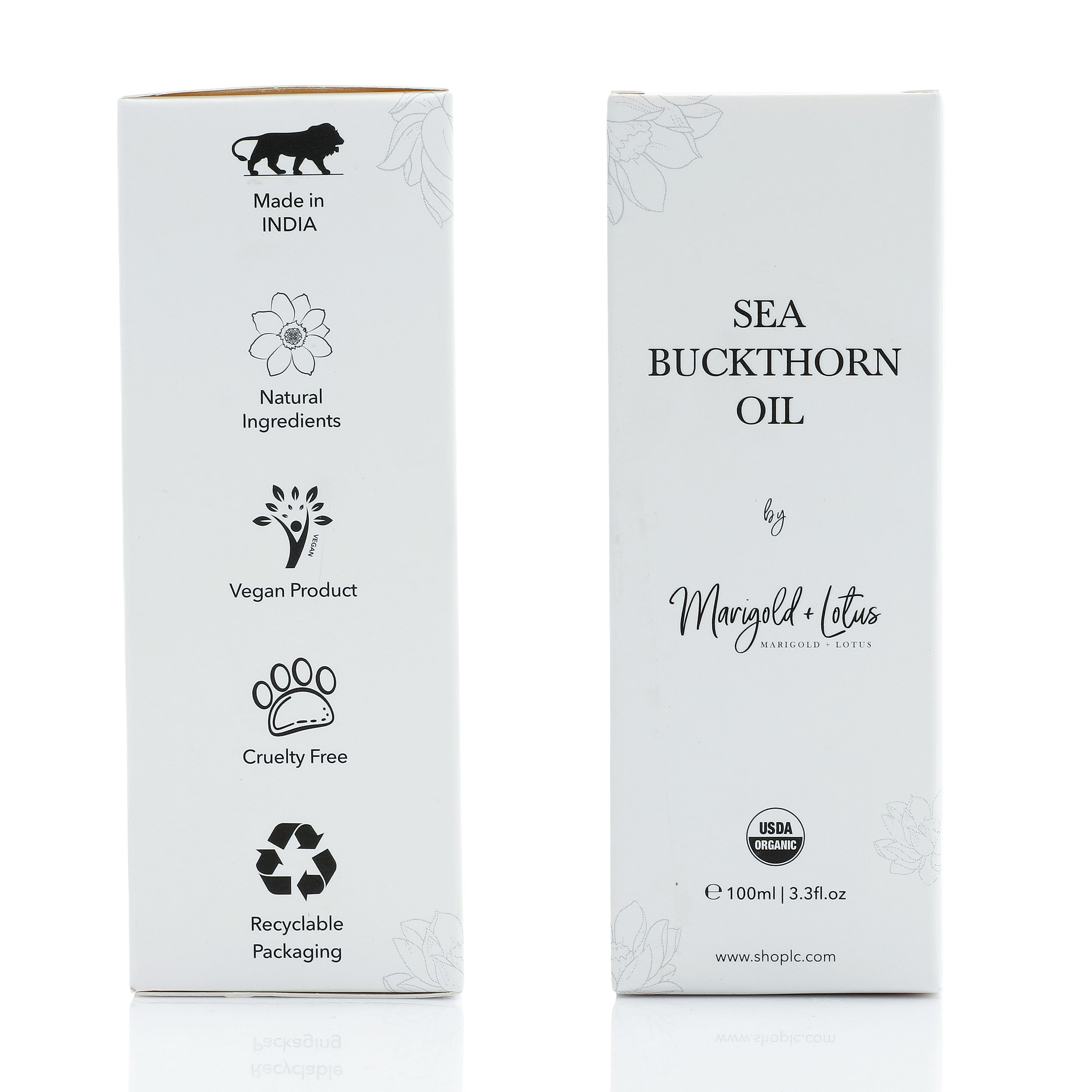 Marigold and Lotus Sea Buckthorn Oil (3.3oz)