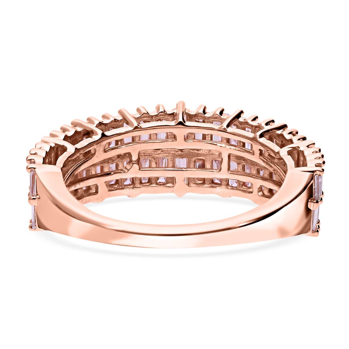 Luxoro 10K Rose Gold Natural Pink Diamond I3 Ring (Size 6.0) 1.10 ctw image number 3