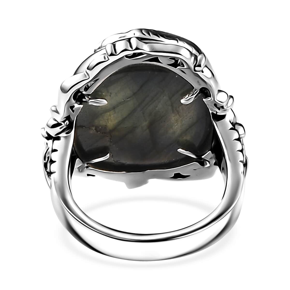 Artisan Crafted AAA Malagasy Labradorite Ring in Sterling Silver (Size 9.0) 17.70 ctw image number 5