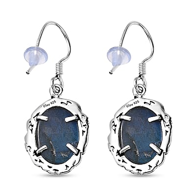 D'Joy Artisan Crafted AAA Malagasy Labradorite Dragon Earrings in Sterling Silver 13.40 ctw