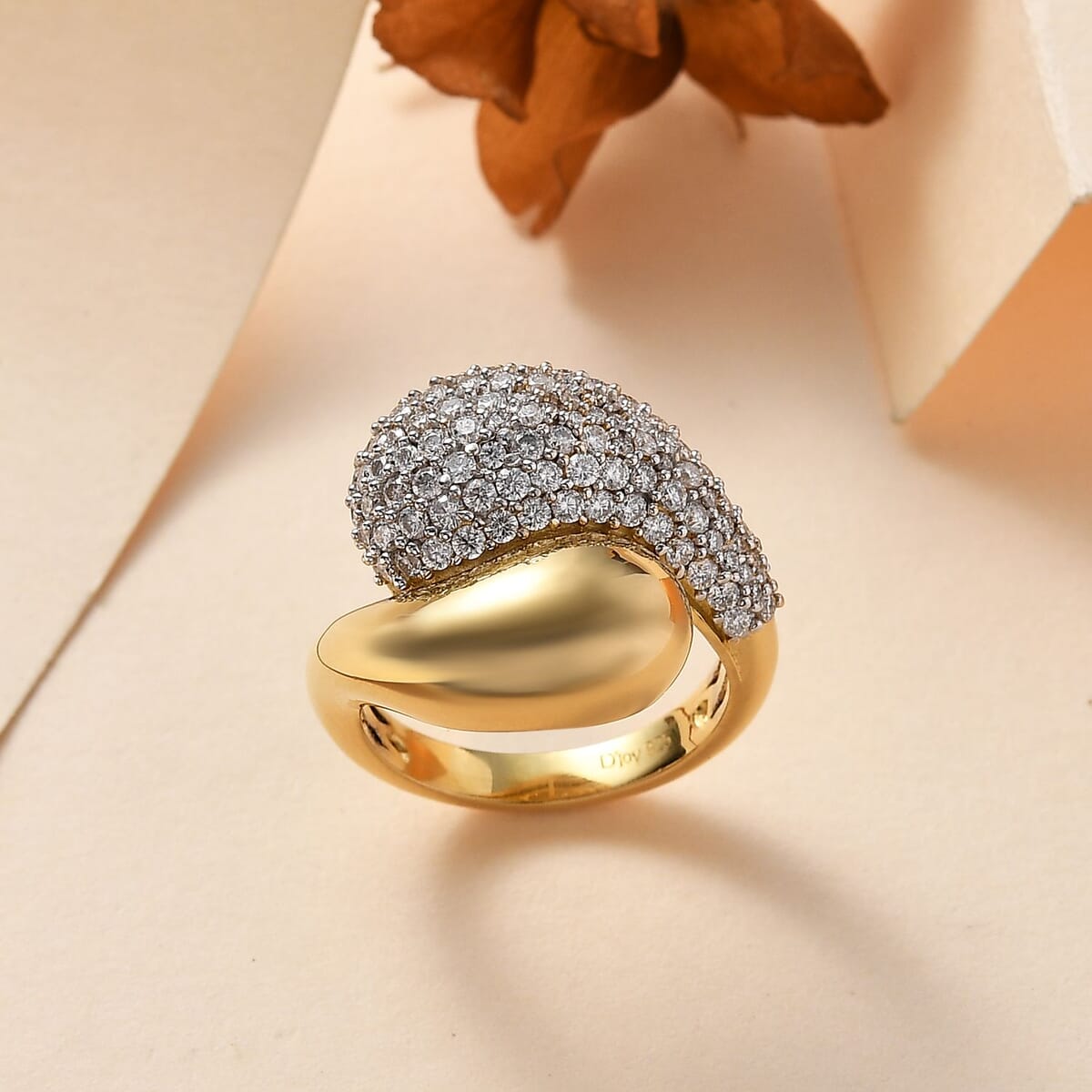 Moissanite Ring in Vermeil Yellow Gold Over Sterling Silver (Size 6.0) 1.90 ctw image number 1