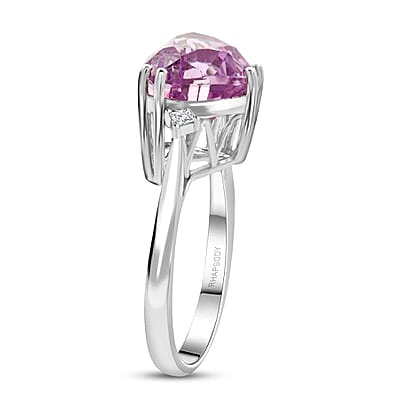 Certified & Appraised Rhapsody 950 Platinum AAAA Patroke Kunzite and E-F VS Diamond Ring (Size 10.0) 8.30 Grams 7.50 ctw