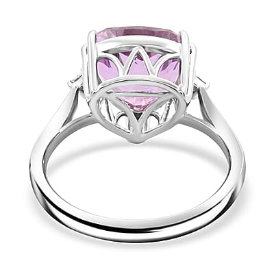 Certified & Appraised Rhapsody 950 Platinum AAAA Patroke Kunzite and E-F VS Diamond Ring (Size 10.0) 8.30 Grams 7.50 ctw