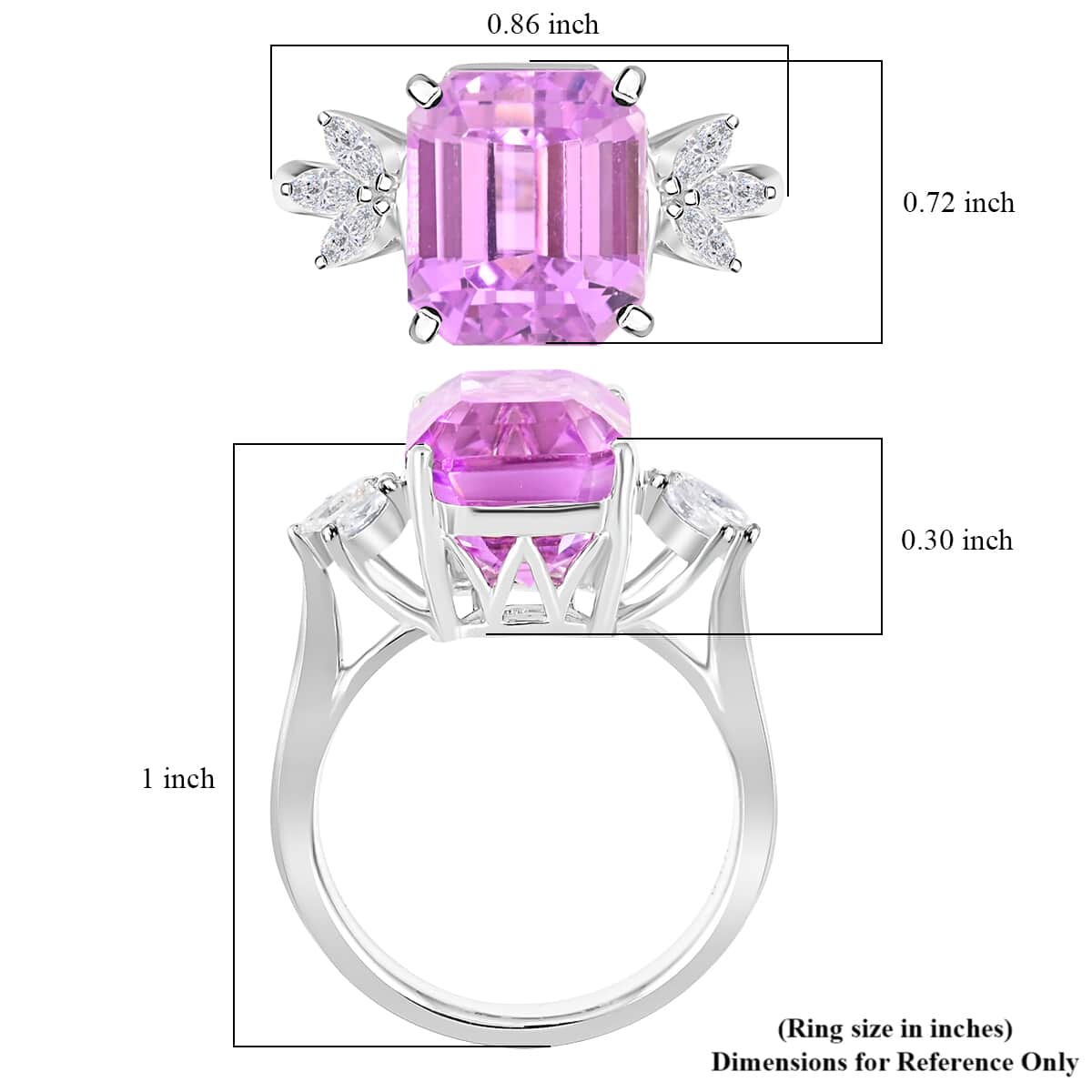 Certified & Appraised Rhapsody 950 Platinum AAAA Patroke Kunzite and E-F VS Diamond Ring (Size 6.0) 7.05 Grams 8.50 ctw image number 4