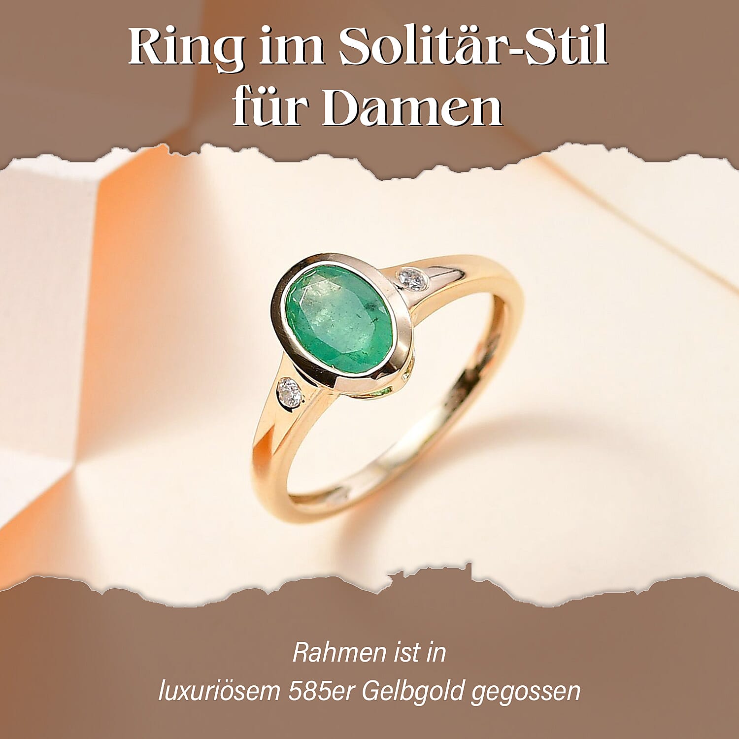 AAA Kagem Zambian Emerald and Diamond I2 1.25 ctw Ring in 14K Yellow Gold (Size 11.5)