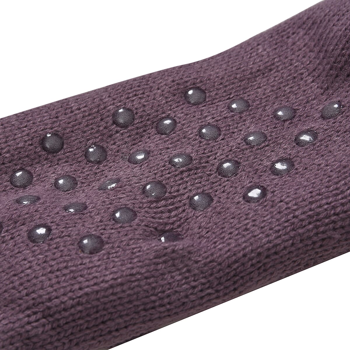 Women Winter Knit Warm Faux Fur Sherpa Scarf with Pockets and Non Slip Socks - Brown image number 6