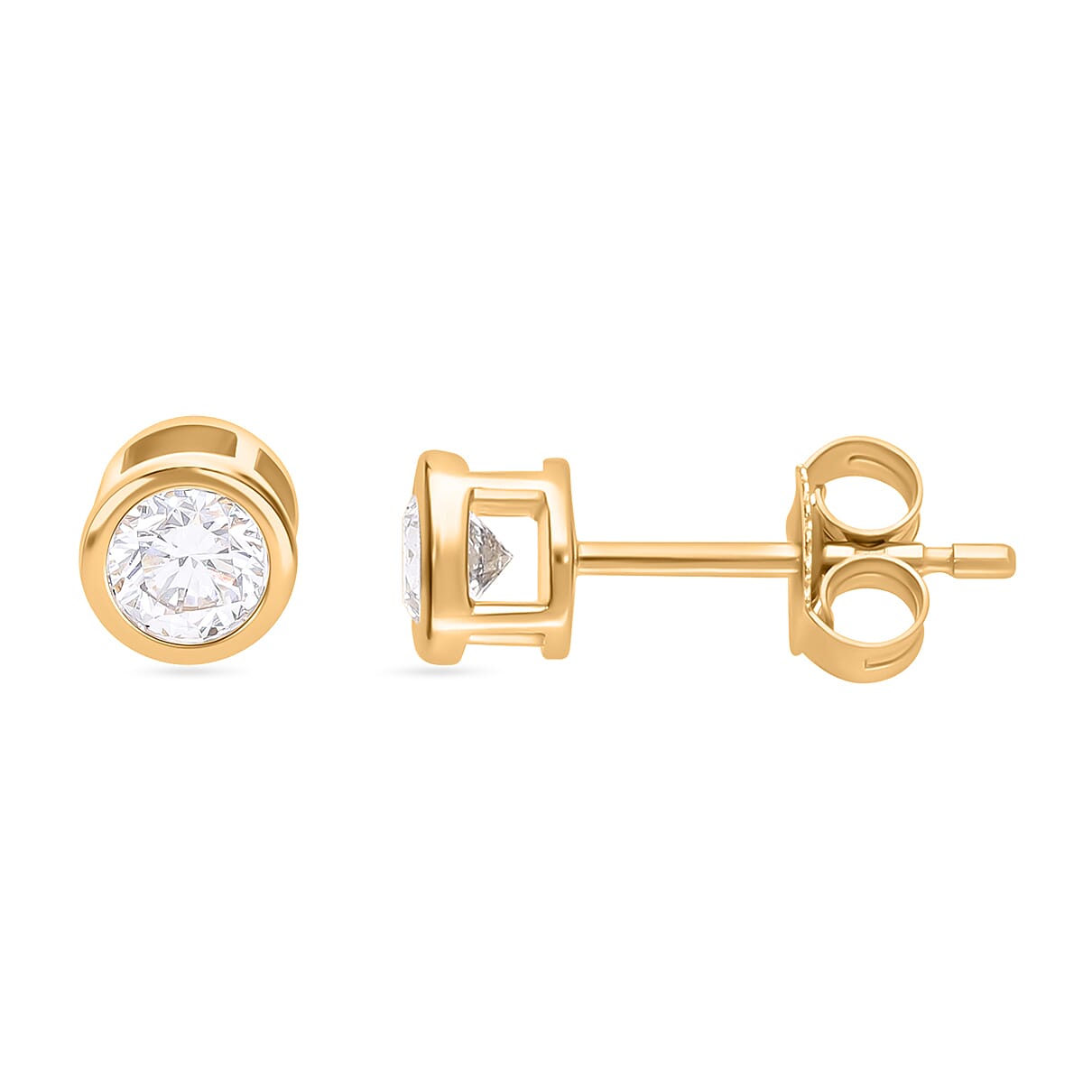 Diamond G-H VS 0.50 ctw Earrings in 14K Yellow Gold