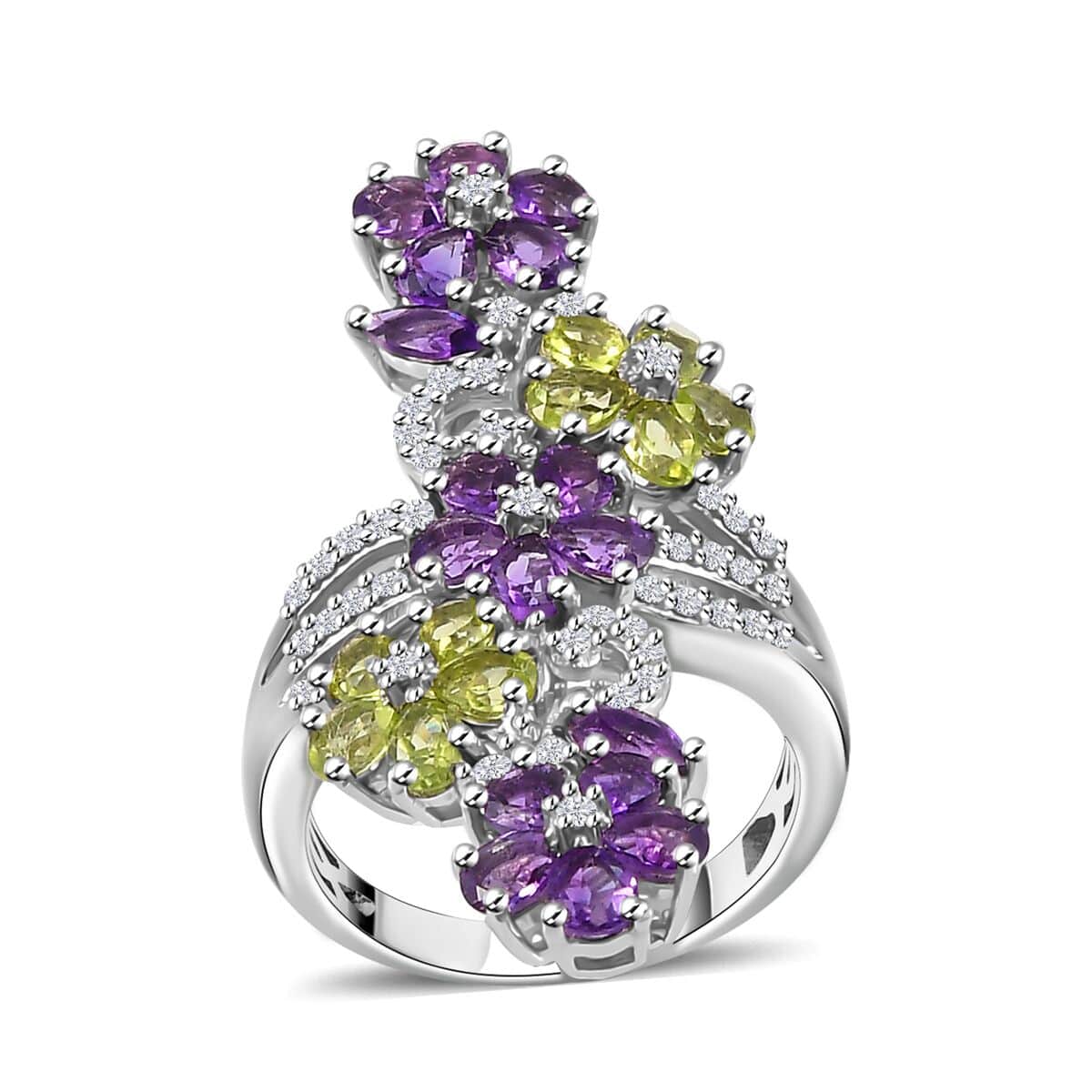 Uruguayan store Amethyst Floral Ring NEW size 10